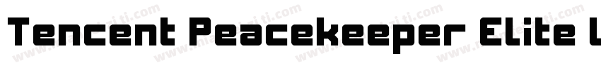 Tencent Peacekeeper Elite Light字体转换